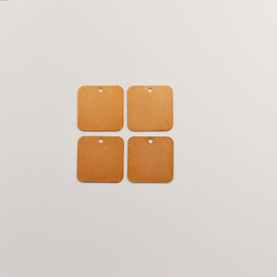 219# 20mm Small rectangle copper blank, 24 Gauge, Solid