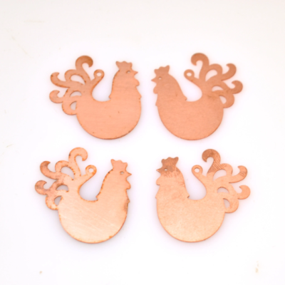 595# Rooster copper blank - 24 Gauge, Solid
