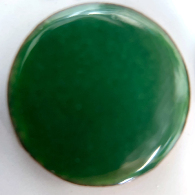 New!!! Pearly's Enamel Powder No.  374 Transparent Evergreen  3oz. (85gr.) Great for torch/kiln/Cloisonné and Wet Packing Enameling