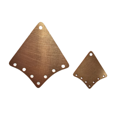 Copper - 195# Triangle copper blank - 24 Gauge, Solid