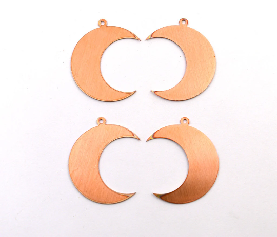 Copper - 178# Moon copper blank - 24 Gauge, Solid
