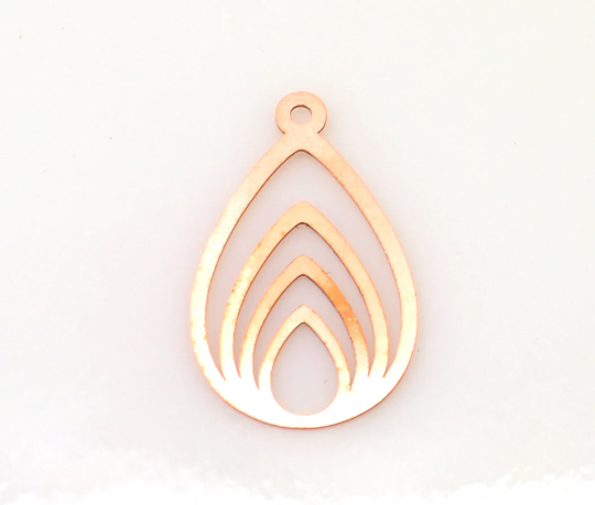 Copper - 427# Drop Copper blank - 24 Gauge, Solid