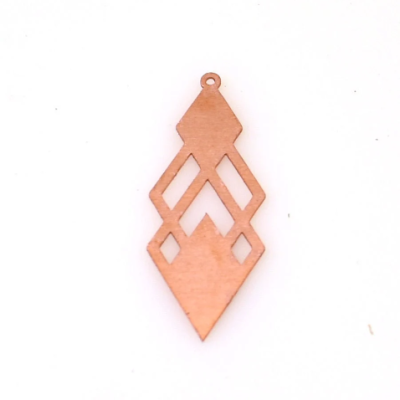 Copper - 444# Geometric Copper blank - 24 Gauge, Solid