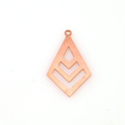 Copper - 448# Geometric Copper blank - 24 Gauge, Solid