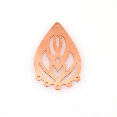 Copper - 453# Drop Copper blank - 24 Gauge, Solid