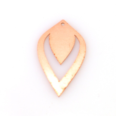 Copper - 461# Drop Copper blank - 24 Gauge, Solid