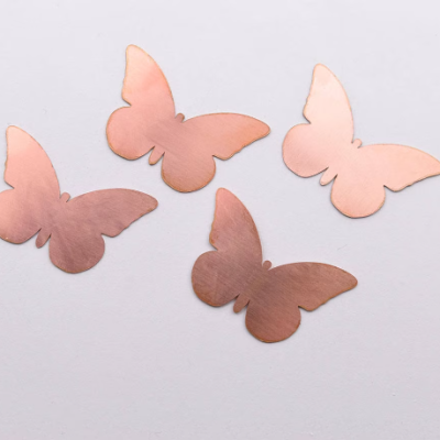Copper - 09# Butterfly copper blank 48*30mm , 24 Gauge, Solid