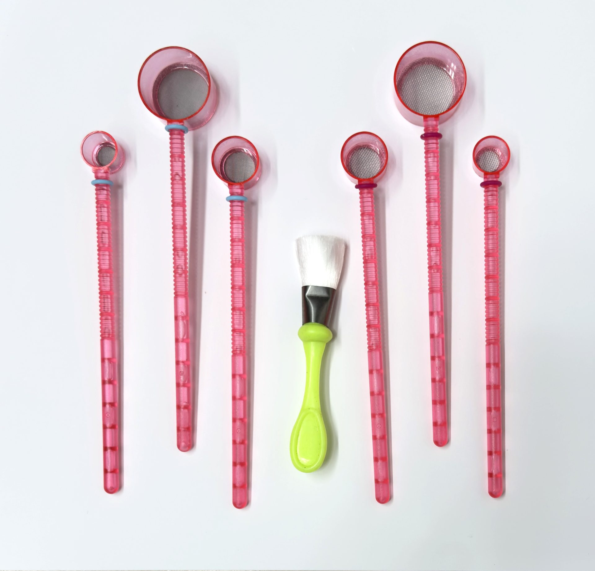 The Complete Sifters Kit , Enameling Sifters for copper/silver/gold enameling, lampwork beads, glass fusing, Mesh 40 80 100 150 200, 0.5", 0.75", 1.25"