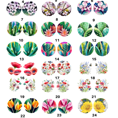 Circle Ceramic decals - Enamel Decal - Fusible Decal - Glass Fusing Decal ~ Waterslide Decal 4111