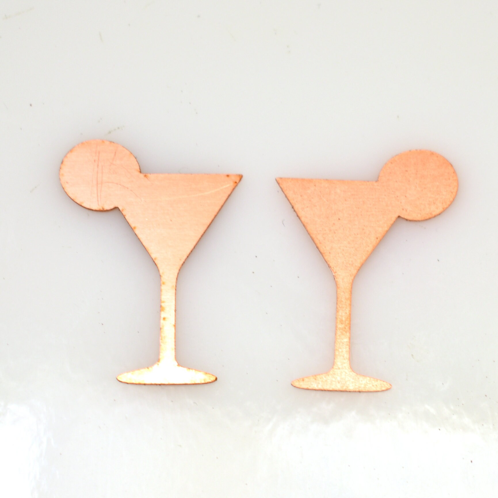 copper blank #598 copper blank , cocktail glass, copper disc, disc, stamping blank, personalized disc