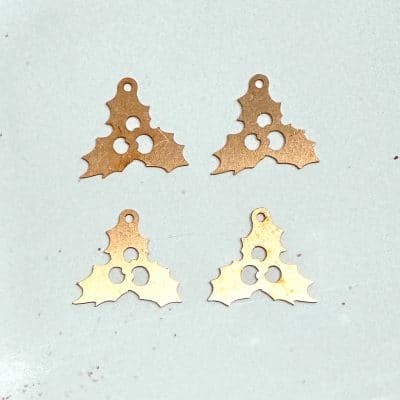 896# Leaf copper blank - 24 Gauge, raw Solid