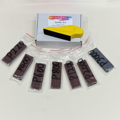 Micro Sander for Small Projects finger sander for crafts with 71pcs 3.5 x 1 Inch Assorted Sandpaper Grit Great For Cloisonné