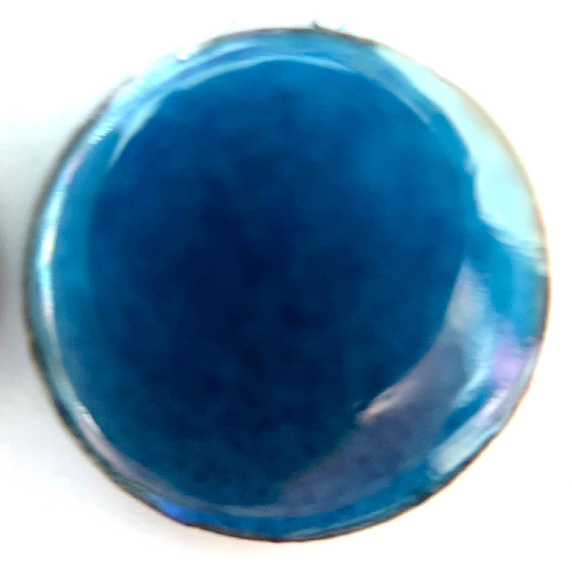 New!!! Pearly's Enamel Powder No. #471 Transparent Adriatic Turquoise 3oz. (85gr.) Great for torch/kiln/Cloisonné and Wet Packing Enameling