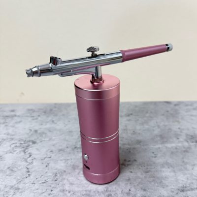 Rechargeable Airbrush Kit – Pink Compressor Gun - Wireless Pink Airbrush Gun - For Enamel, Makeup, Nails, Cake & Crafts
